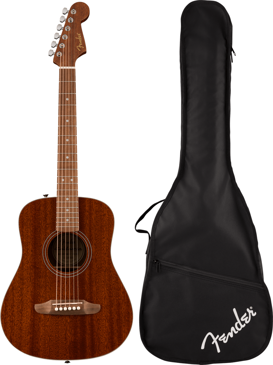 Fender California Standard Redondo Mini with Bag, Sapele Top, Natural Sapele | Musician Madness