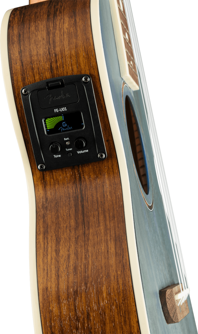 Fender Dani Harrison Uke, Walnut Fingerboard, Turquoise | Musician Madness