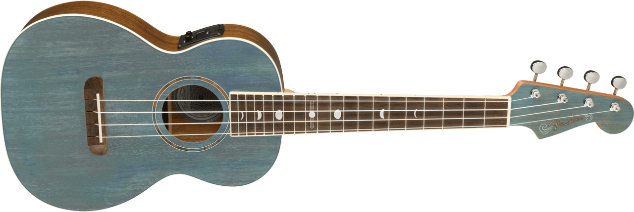 Fender Dani Harrison Uke, Walnut Fingerboard, Turquoise | Musician Madness