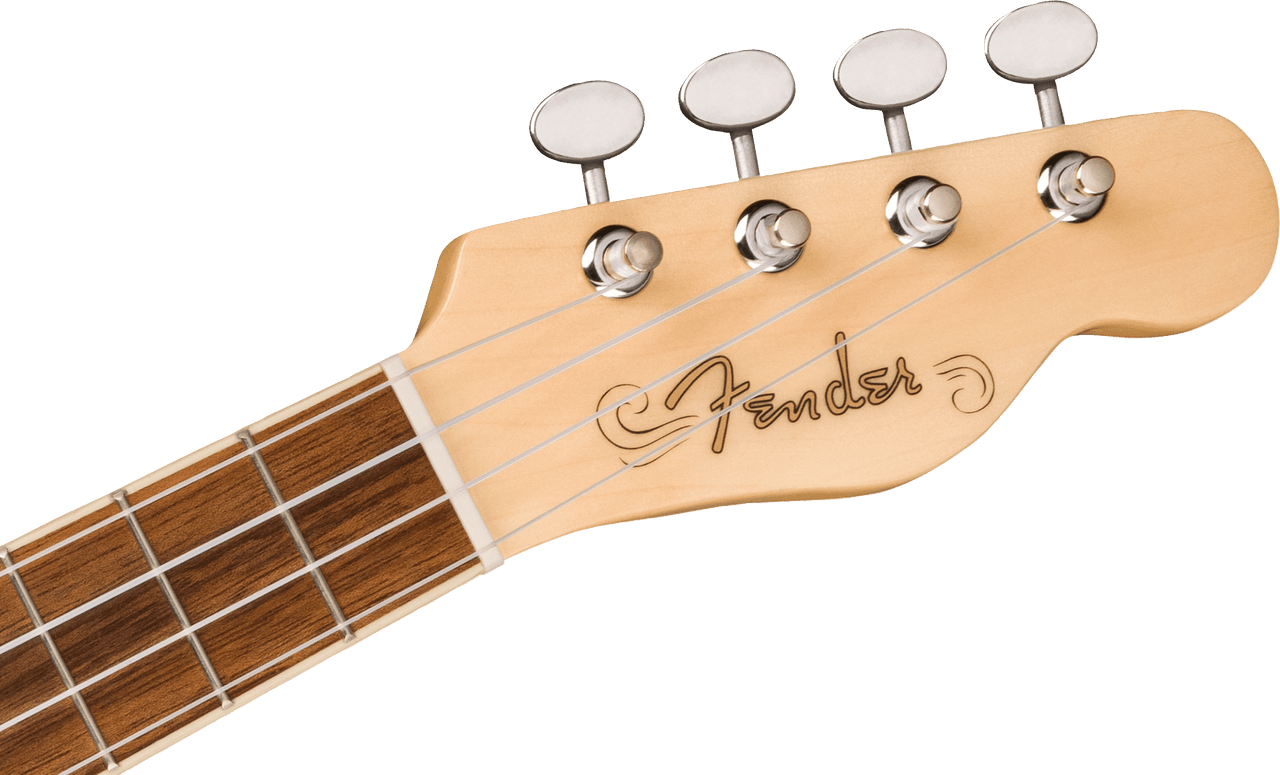 Fender Fullerton Tele Uke, Walnut Fingerboard, White Pickguard, 2-Color Sunburst | Musician Madness