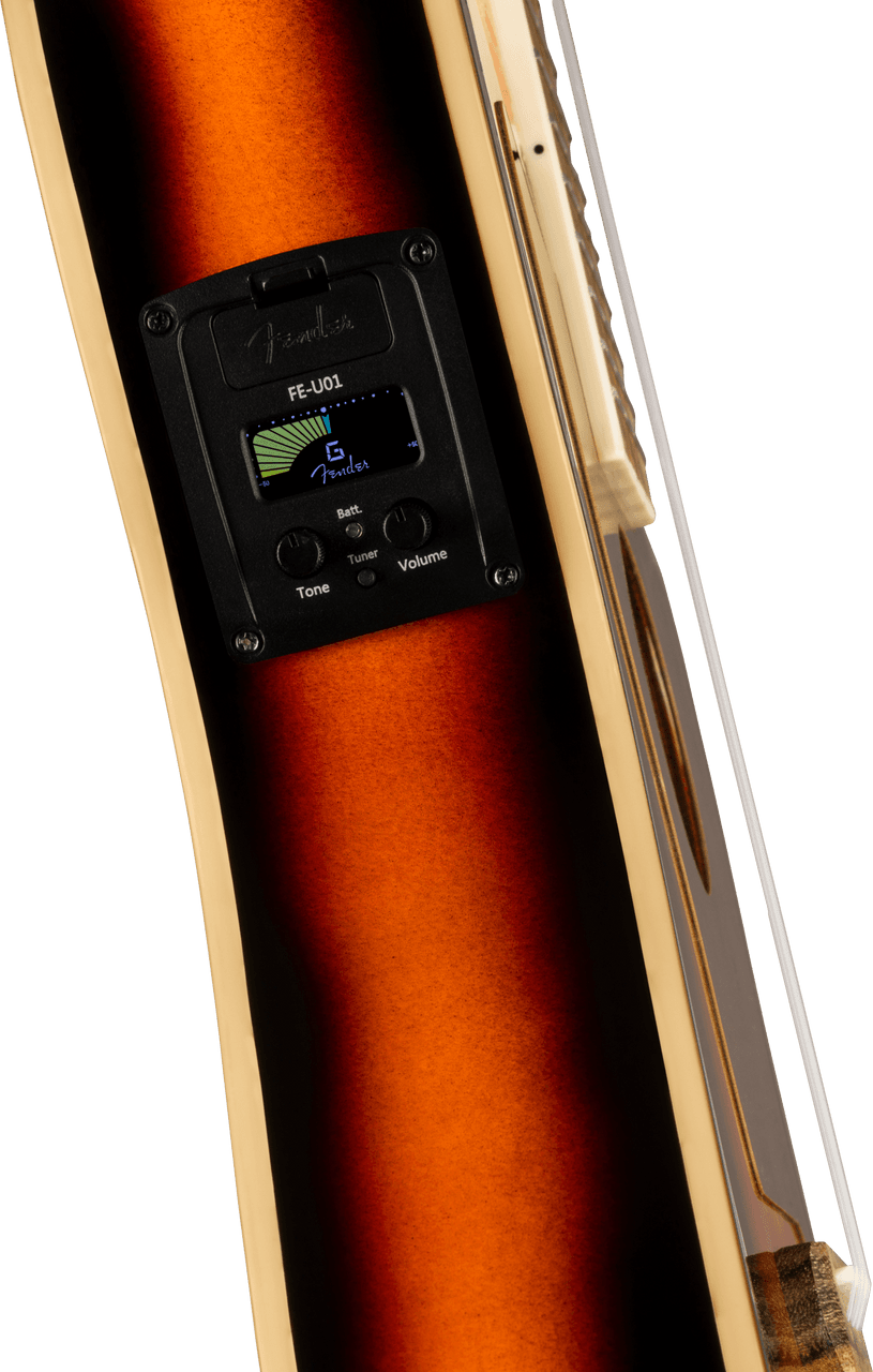 Fender Fullerton Jazzmaster Uke, Walnut Fingerboard, Tortoiseshell Pickguard, 3-Color Sunburst | Musician Madness