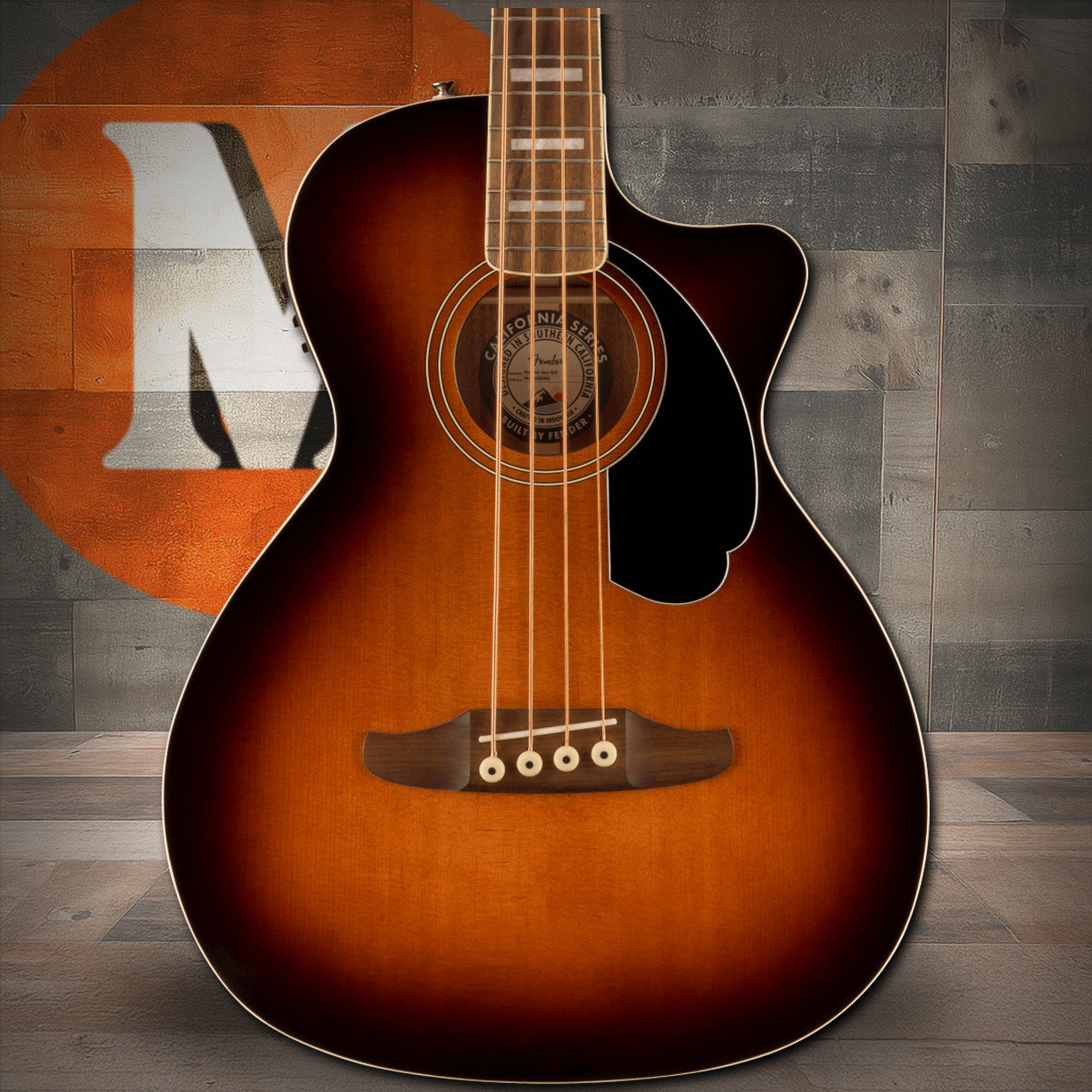 Fender Kingman Bass, Walnut Fingerboard, Black Pickguard, Shaded Edge Burst | Musician Madness