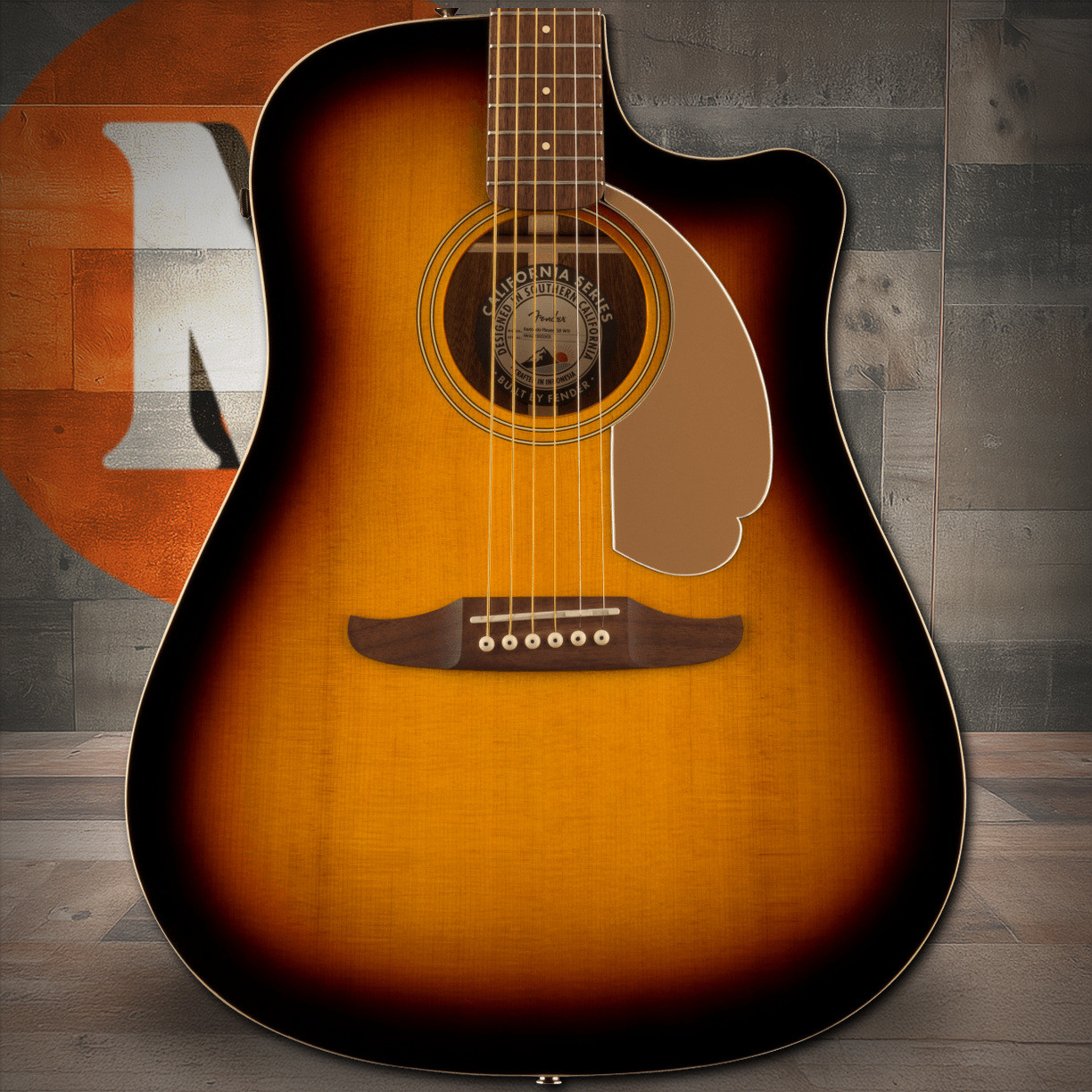 Fender Redondo Player, Walnut Fingerboard, Gold Pickguard, Sunburst | Musician Madness