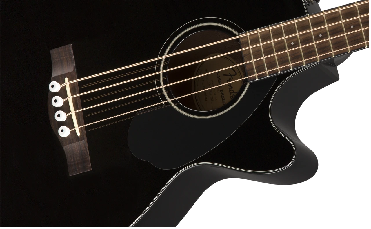 Fender CB-60SCE Bass, Walnut Fingerboard, Black | Musician Madness