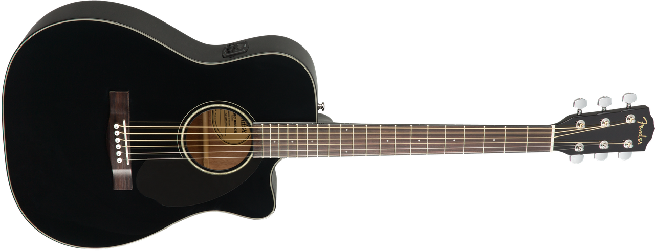 Fender CC-60SCE Concert, Walnut Fingerboard, Black | Musician Madness