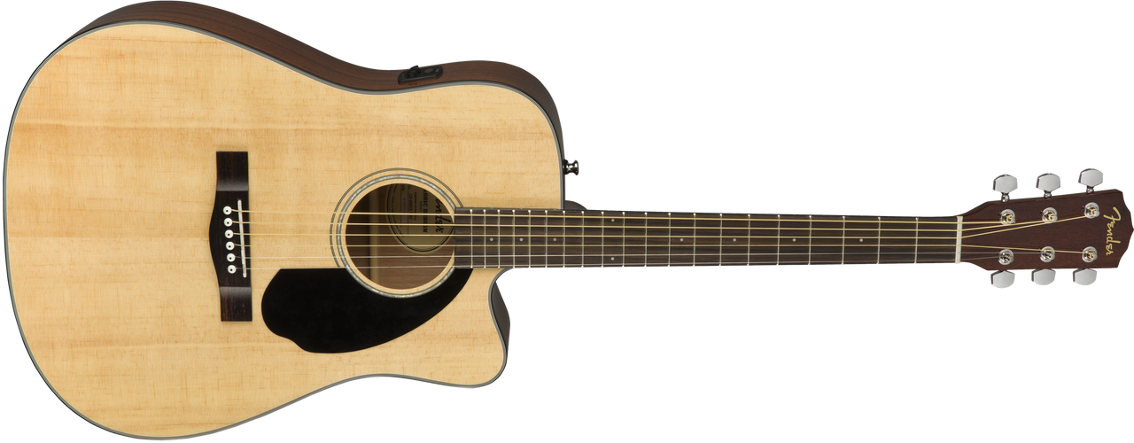 Fender CD-60SCE Dreadnought, Walnut Fingerboard, Natural | Musician Madness