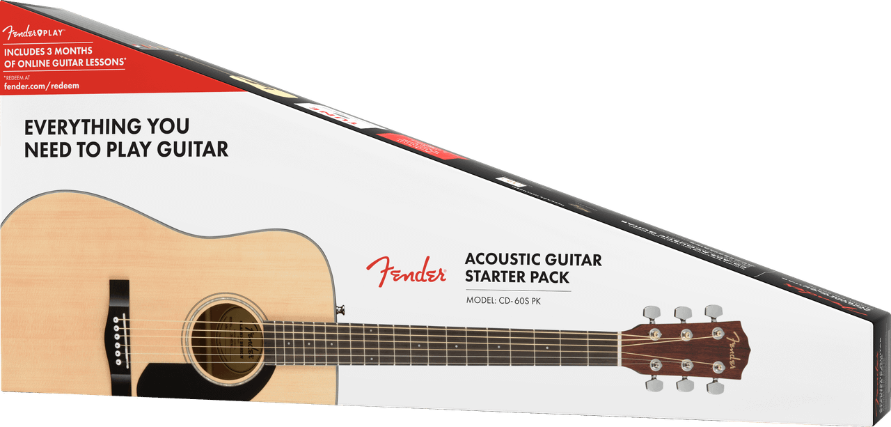 Fender CD-60S Dreadnought Pack V2, Natural | Musician Madness