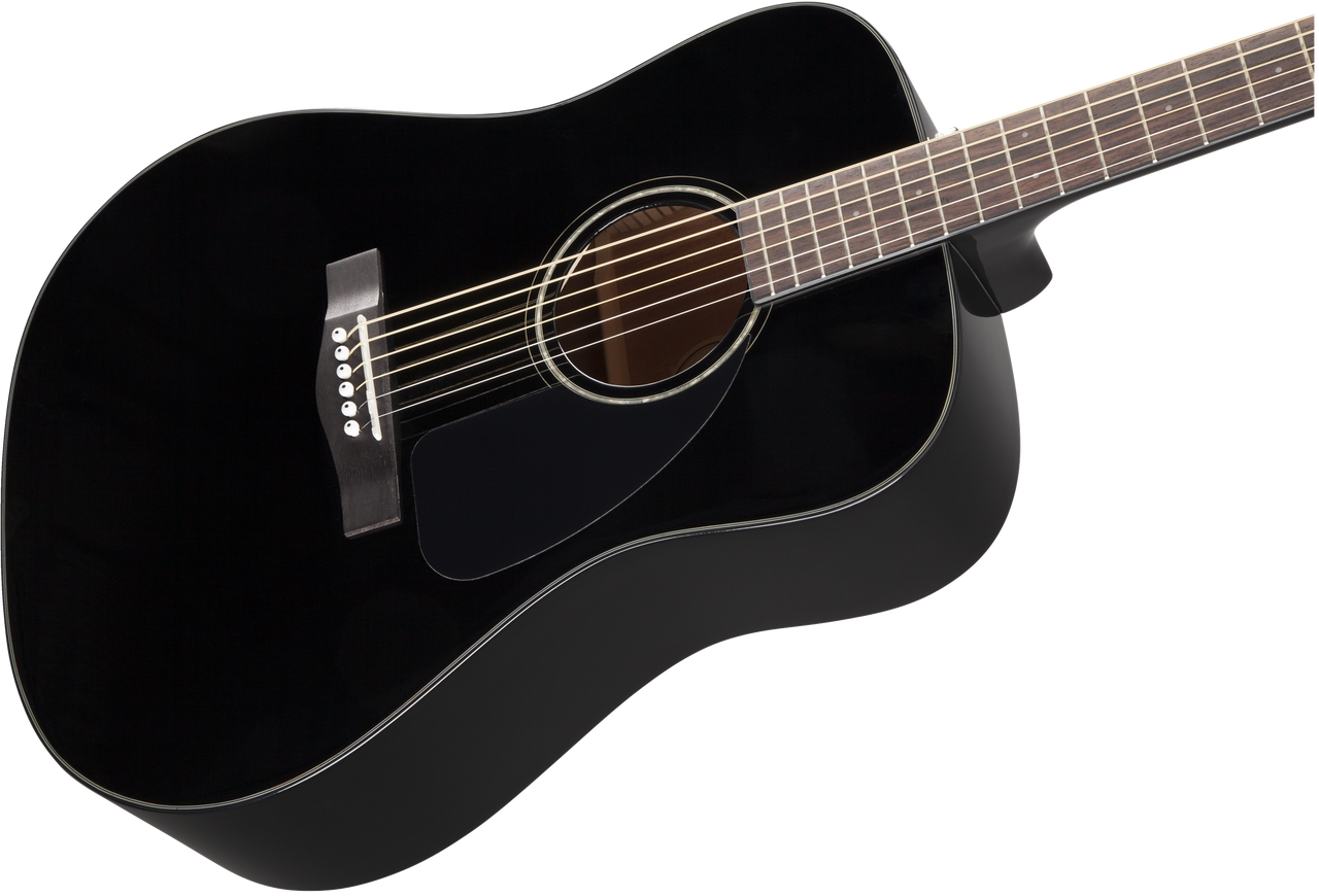 Fender CD-60 Dreadnought V3 w/Case, Walnut Fingerboard, Black | Musician Madness
