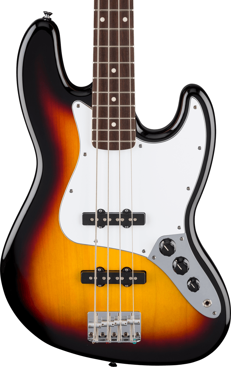 Fender Standard Jazz Bass Laurel Fingerboard, White Pickguard, 3-Color Sunburst | Musician Madness