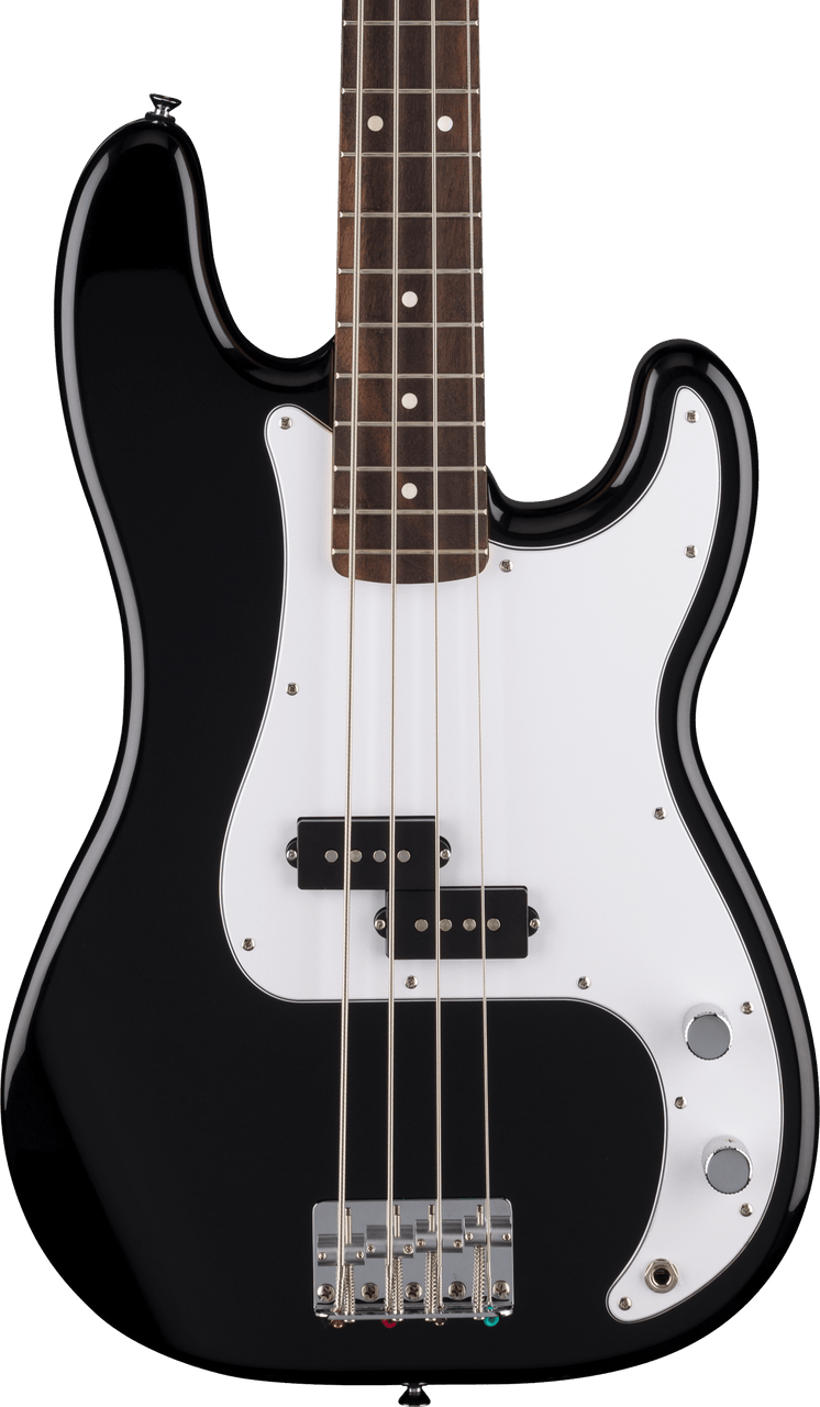 Fender Standard Precision Bass Laurel Fingerboard, White Pickguard, Black | Musician Madness