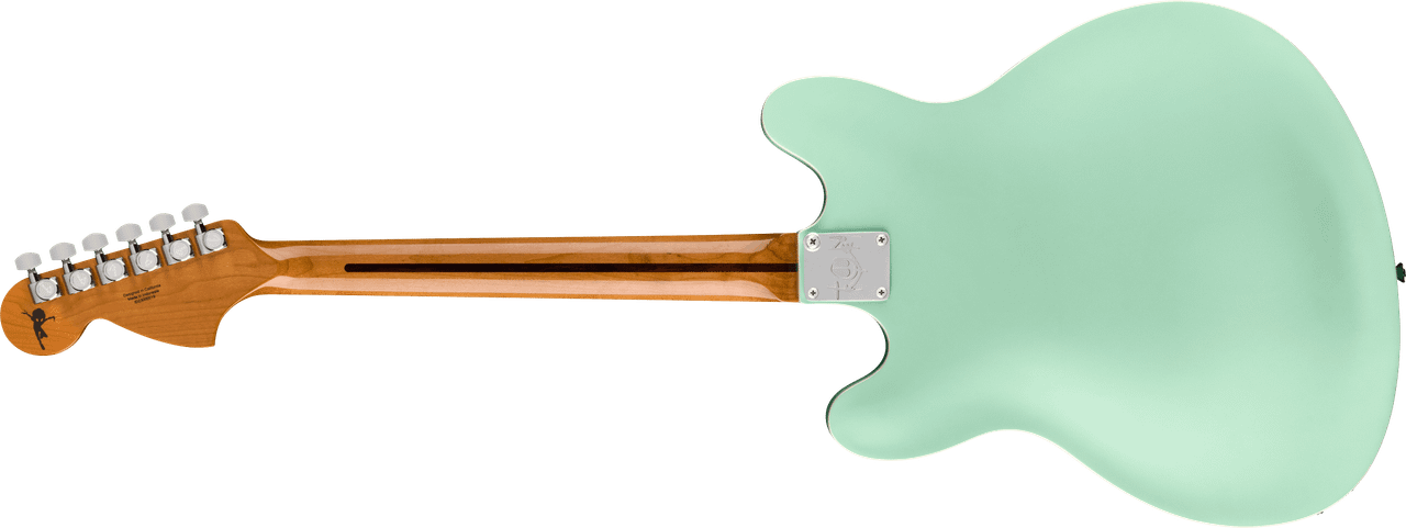 Fender Tom DeLonge Starcaster Rosewood Fingerboard, Chrome Hardware, Satin Surf Green | Musician Madness