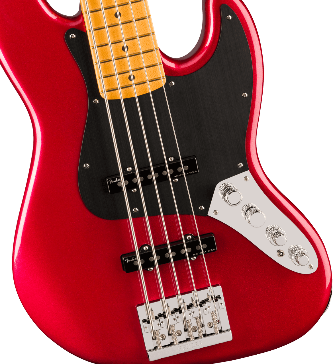 Fender American Ultra II Jazz Bass V, Maple Fingerboard, Sinister Red | Musician Madness
