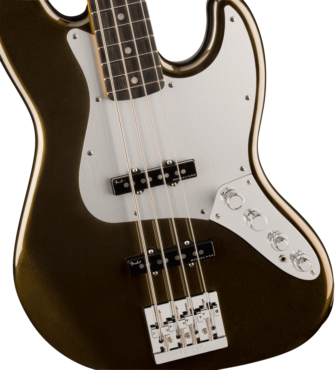 Fender American Ultra II Jazz Bass Ebony Fingerboard, Texas Tea | Musician Madness