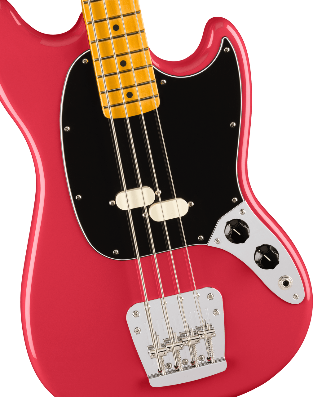 Fender American Professional Classic Mustang Bass Maple Fingerboard, Faded Dakota Red | Musician Madness