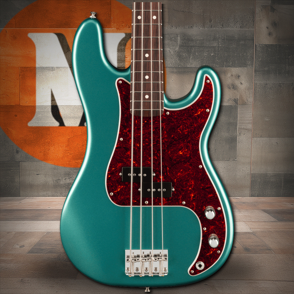Fender American Professional Classic Precision Bass Rosewood Fingerboard, Faded Sherwood Green Metallic | Musician Madness