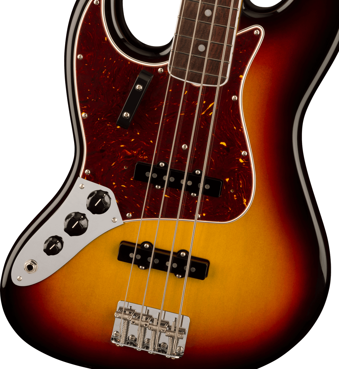 Fender American Vintage II 1966 Jazz Bass Left-Hand, Rosewood Fingerboard, 3-Color Sunburst | Musician Madness