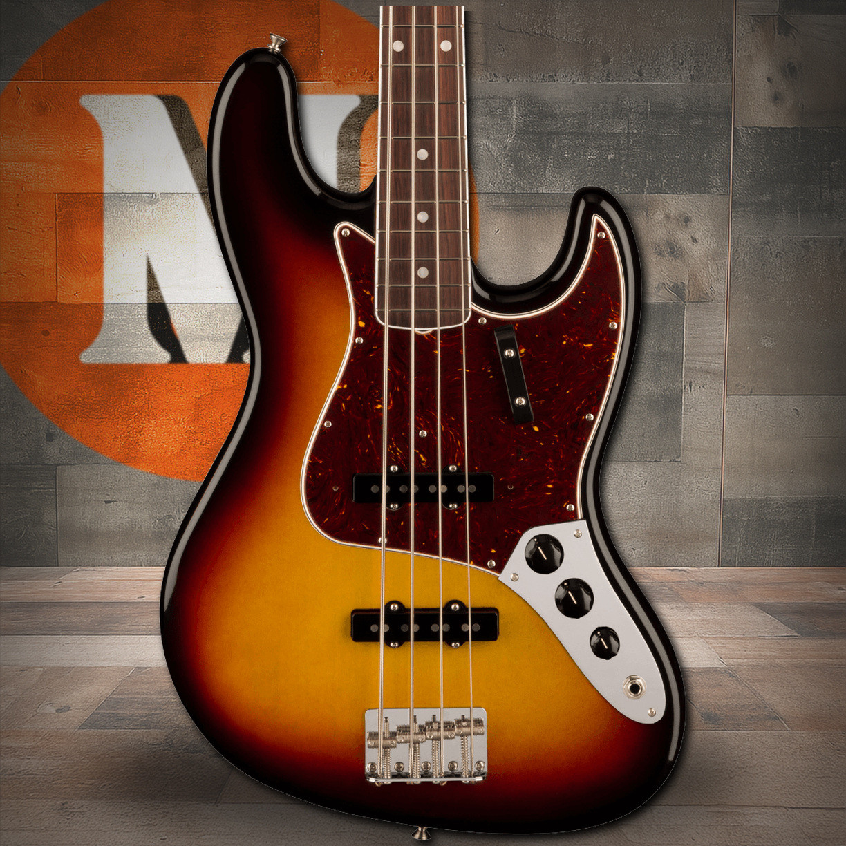 Fender American Vintage II 1966 Jazz Bass Rosewood Fingerboard, 3-Color Sunburst | Musician Madness