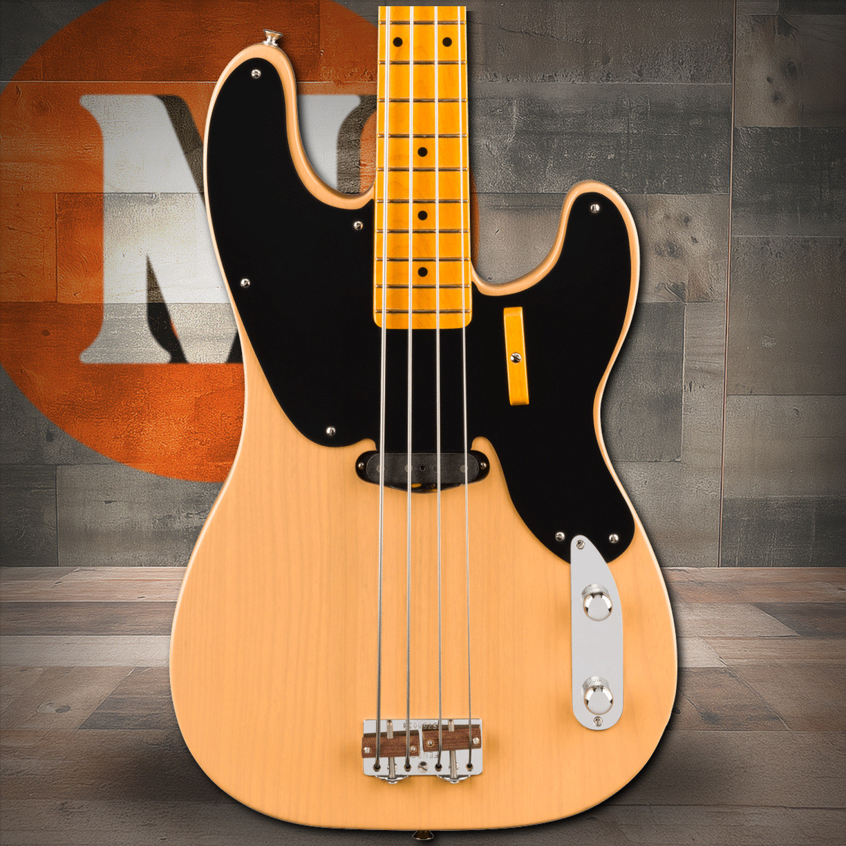 Fender 75th Anniversary American Vintage II 1951 Precision Bass Maple Fingerboard, Butterscotch Blonde | Musician Madness