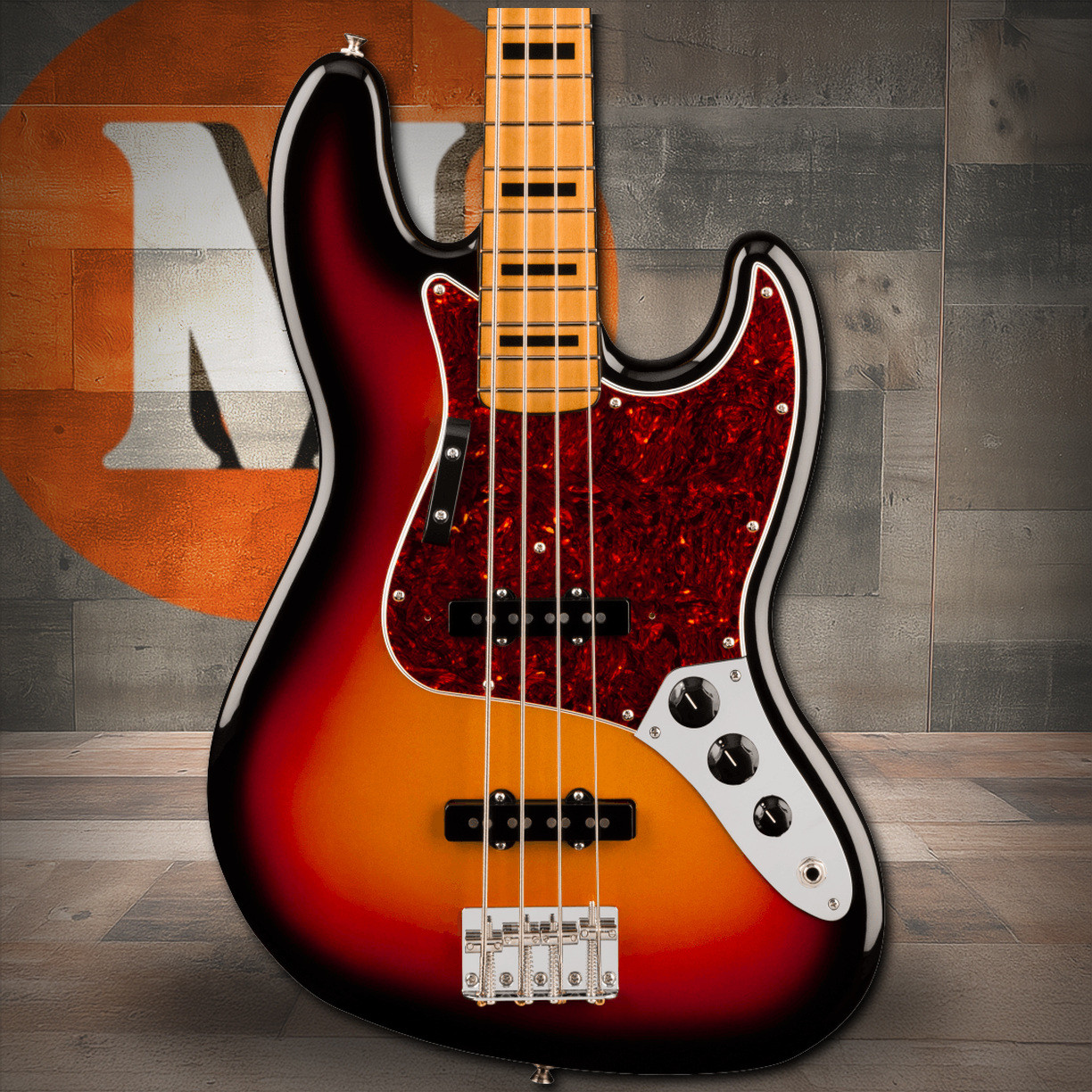 Fender Vintera III Early '70s Jazz Bass Maple Fingerboard, 3-Color Sunburst | Musician Madness