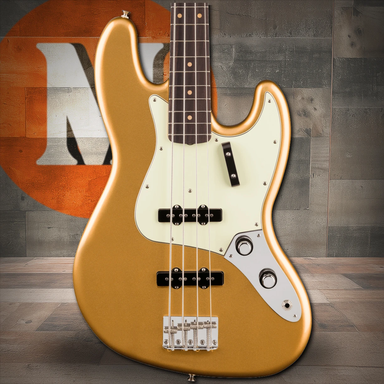 Fender Vintera III Early '60s Jazz Bass Rosewood Fingerboard, Aztec Gold | Musician Madness
