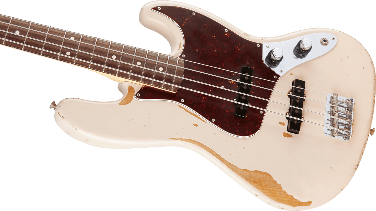 Fender Flea Jazz Bass, Rosewood Fingerboard, Roadworn Shell Pink | Musician Madness