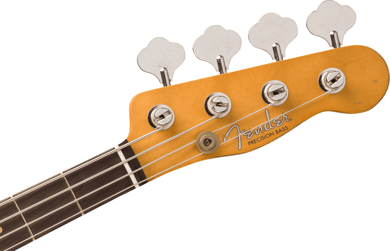 Fender Mike Dirnt Road Worn Precision Bass Rosewood Fingerboard, White Blonde | Musician Madness