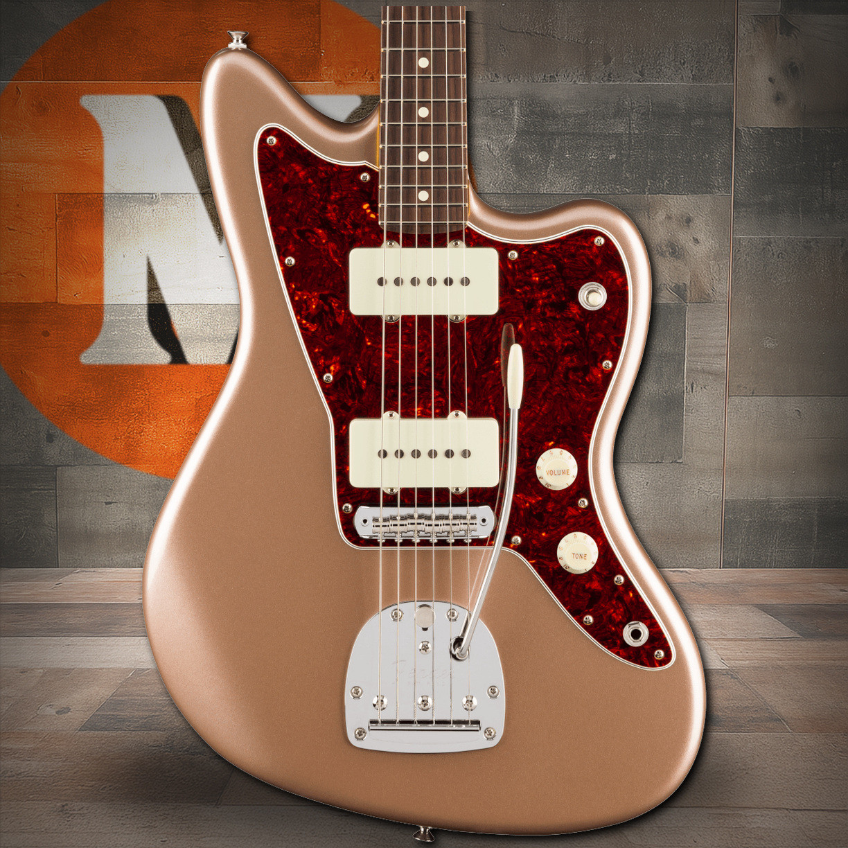 Fender American Professional Classic Jazzmaster Rosewood Fingerboard, Faded Firemist Gold | Musician Madness