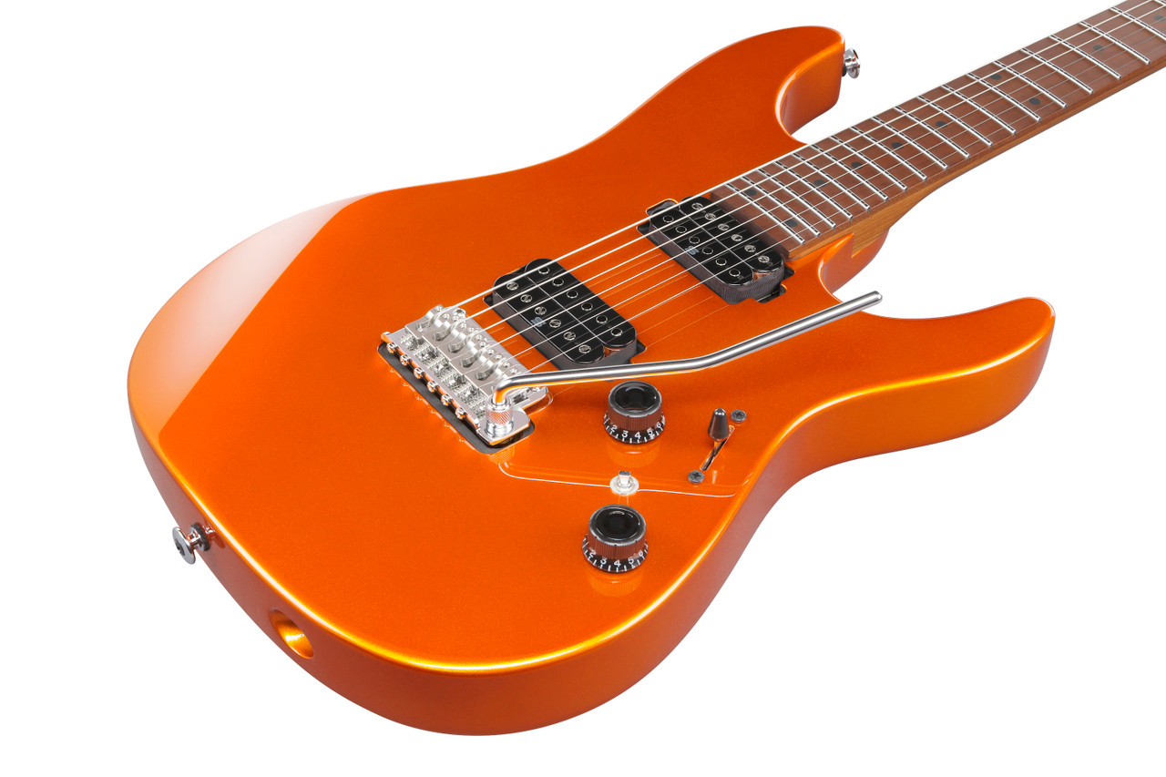 Ibanez AZ Prestige 6 String Electric Guitar w/Case - Roadster Orange Metallic (AZ2402ROM) | Musician Madness