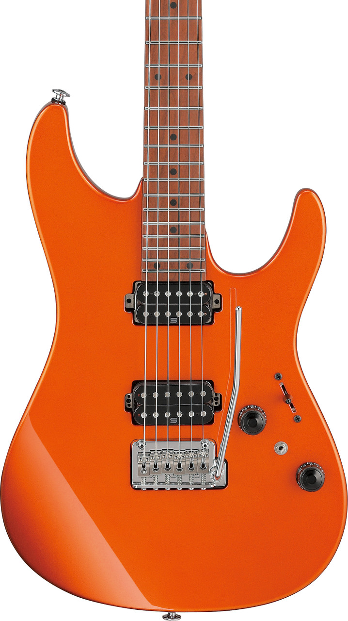 Ibanez AZ Prestige 6 String Electric Guitar w/Case - Roadster Orange Metallic (AZ2402ROM) | Musician Madness