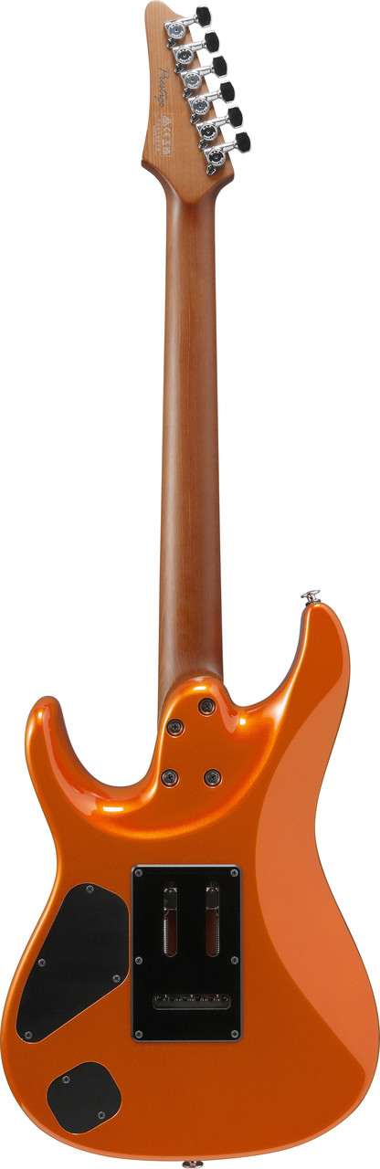 Ibanez AZ Prestige 6 String Electric Guitar w/Case - Roadster Orange Metallic (AZ2402ROM) | Musician Madness