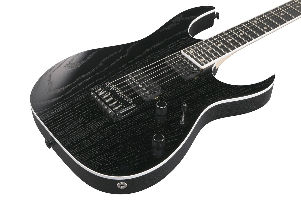 Ibanez RG Prestige 6 String Electric Guitar w/Case - Weathered Black (RGR662AHBFWK) | Musician Madness