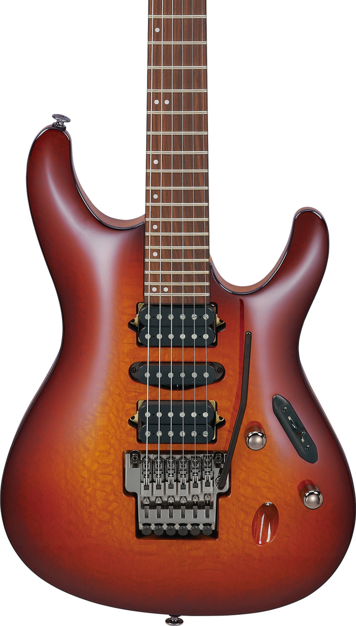 Ibanez S Prestige 6 String Electric Guitar w/Case - Sunset BUrst (S6670SKSTB) | Musician Madness