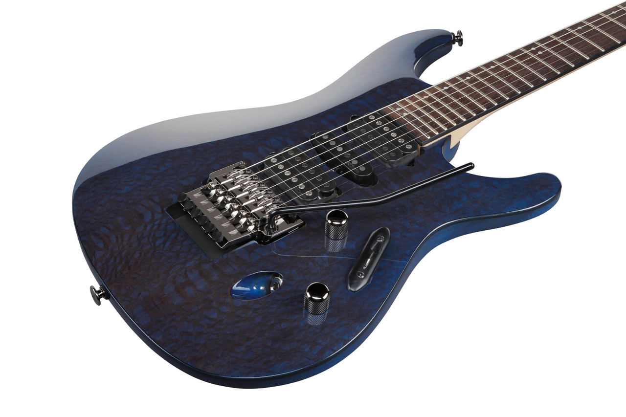 Ibanez S Prestige 6 String Electric Guitar w/Case - Dark Ultramarine Blue (S6670SKDUB) | Musician Madness