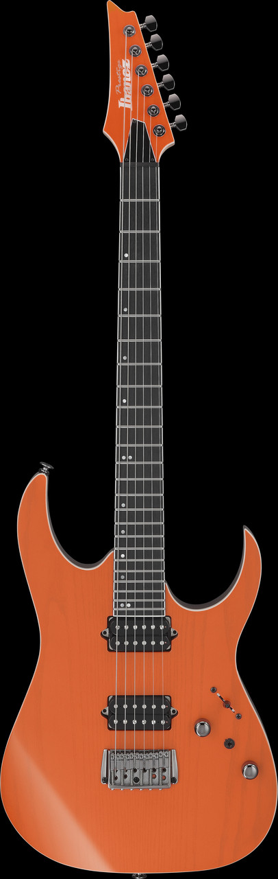 Ibanez RG Prestige 6 String Electric Guitar w/Case - Transparent Fluorescent Orange (RGR5221RTFR) | Musician Madness