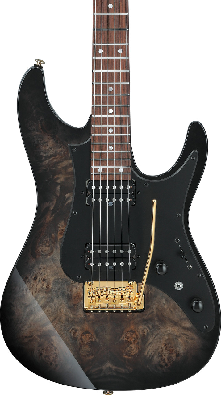 Ibanez AZ Premium 6 String Electric Guitar w/ Bag - Transparent Gray Burst (AZ41P1PBTGB) | Musician Madness