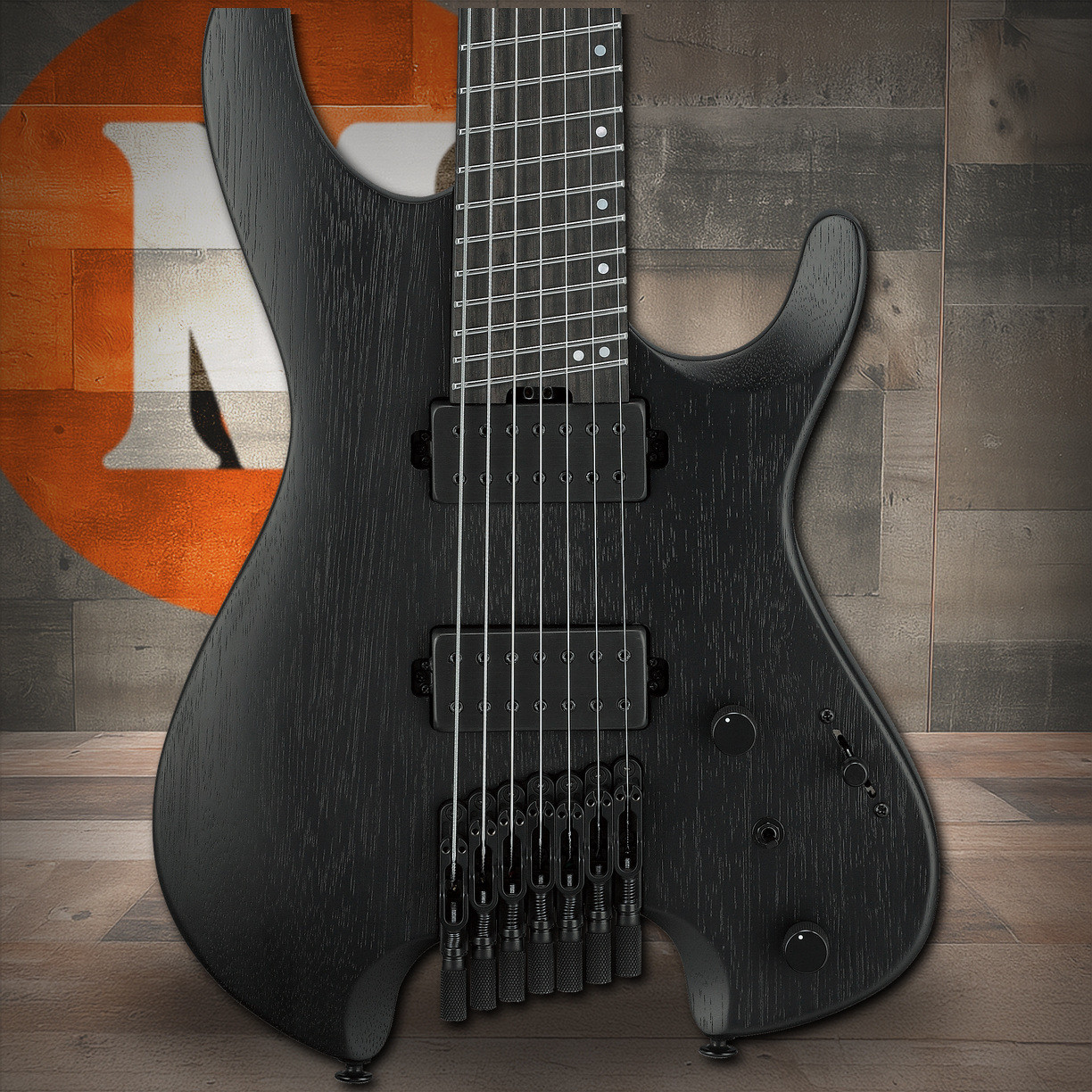 Ibanez Q Standard 7 String Electric Guitar w/ Bag - Weathered Black (QX527BWK) | Musician Madness