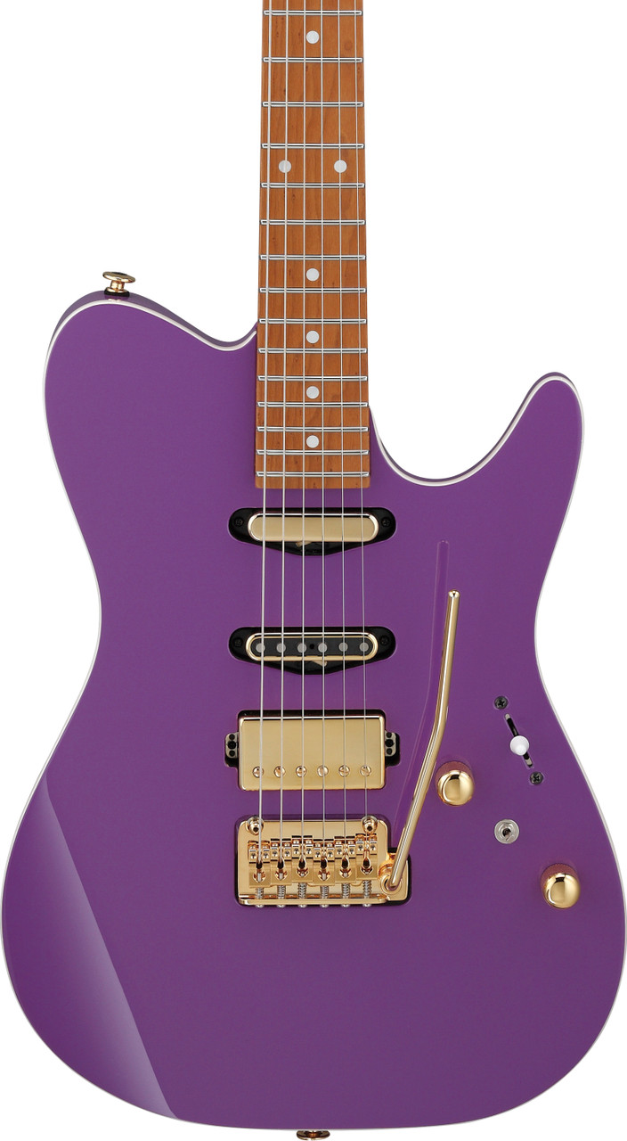 Ibanez Lari Basilio Signature 6 String Electric Guitar w/Case - Violet (LB1VL) | Musician Madness