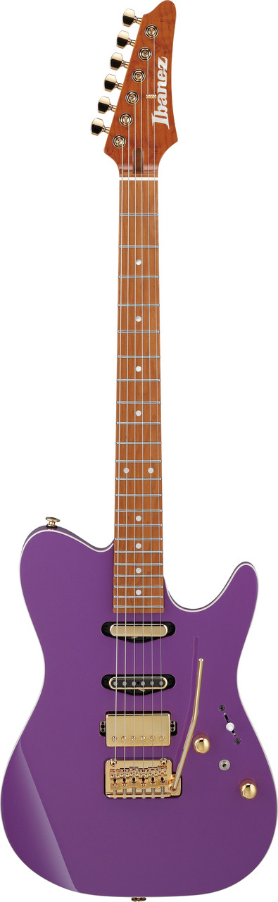 Ibanez Lari Basilio Signature 6 String Electric Guitar w/Case - Violet (LB1VL) | Musician Madness