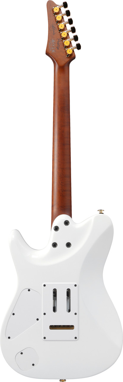 Ibanez Lari Basilio Signature 6 String Electric Guitar w/Case - White (LB1WH)