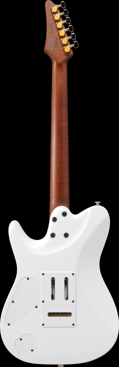 Ibanez Lari Basilio Signature 6 String Electric Guitar w/Case - White (LB1WH)