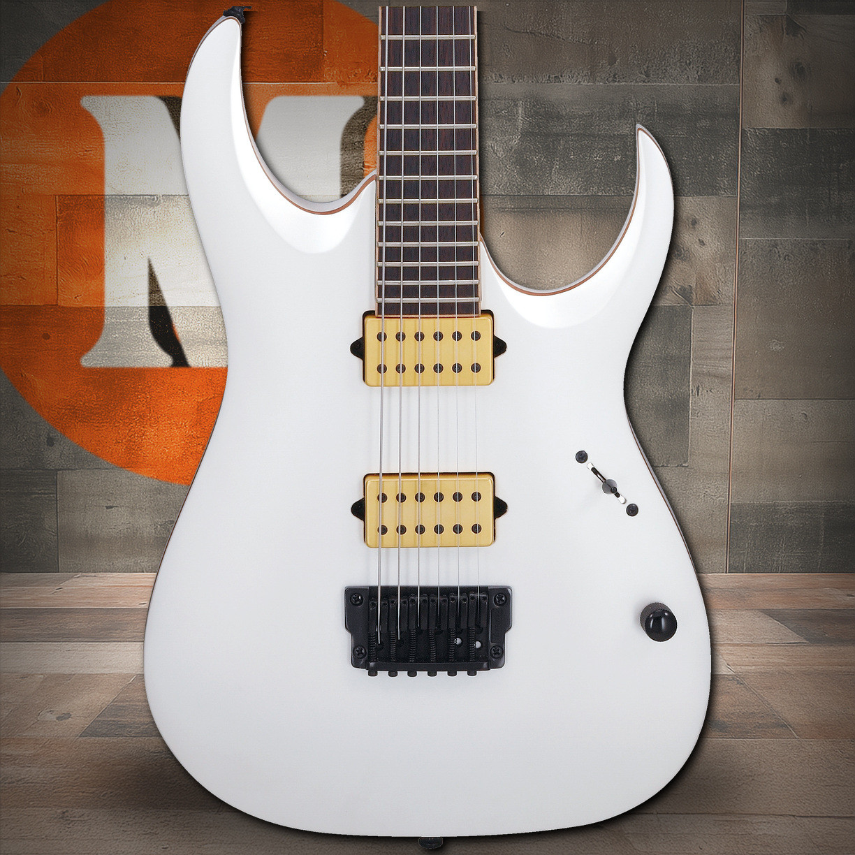 Ibanez Jake Bowen Signature 6 String Electric Guitar - Pearl White Matte (JBM10FXPWM)