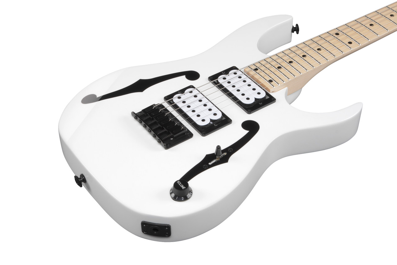 Ibanez Paul Gilbert Signature 6 String Electric Guitar (22.2" scale) - White (PGMM31WH)