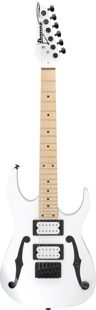 Ibanez Paul Gilbert Signature 6 String Electric Guitar (22.2" scale) - White (PGMM31WH)