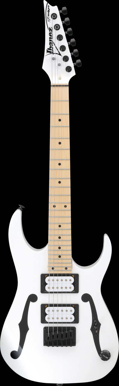 Ibanez Paul Gilbert Signature 6 String Electric Guitar (22.2" scale) - White (PGMM31WH)