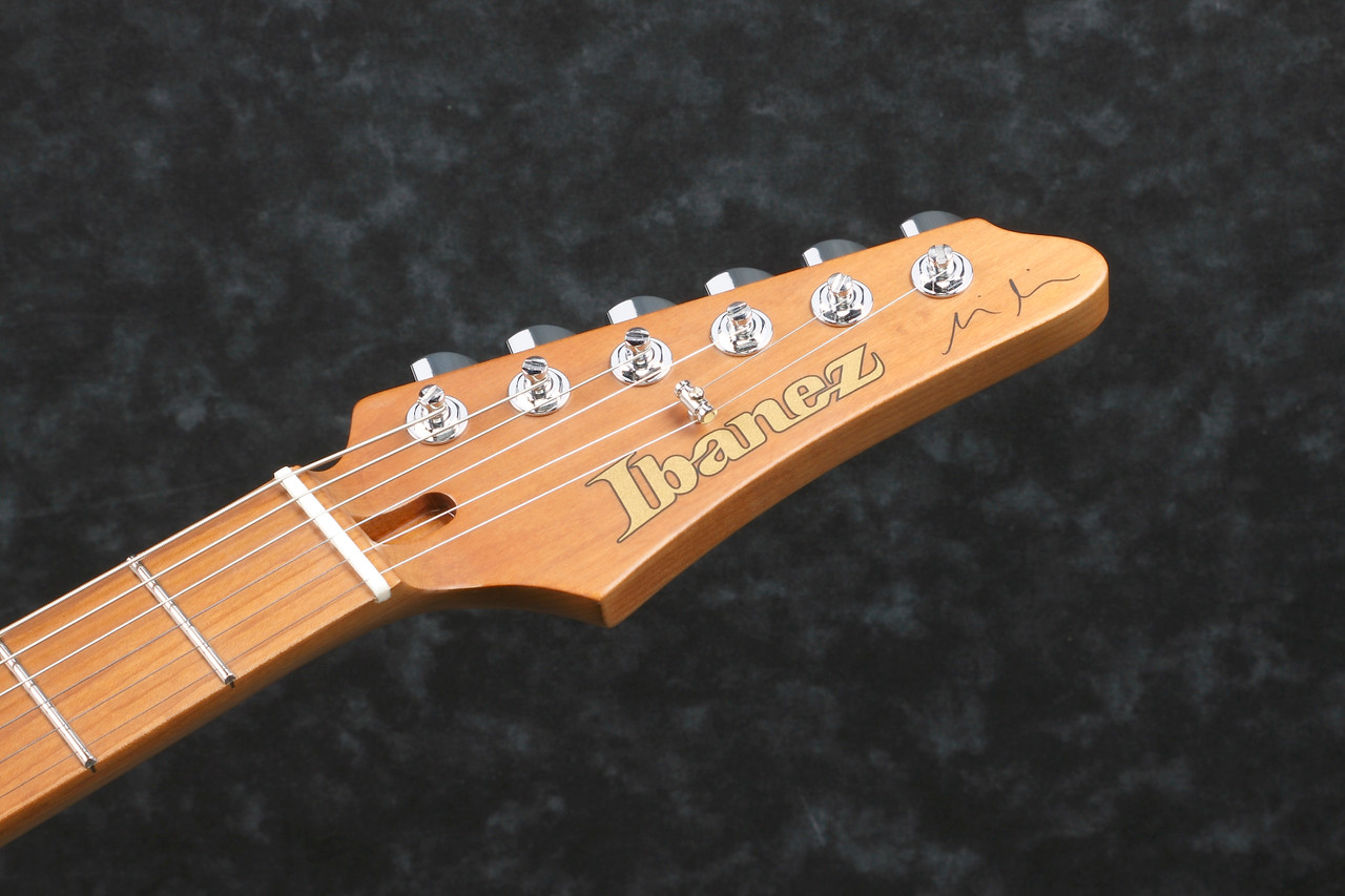 Ibanez Martin Miller Signature 6 String Electric Guitar w/Case - Transparent Aqua Blue (MM1TAB)