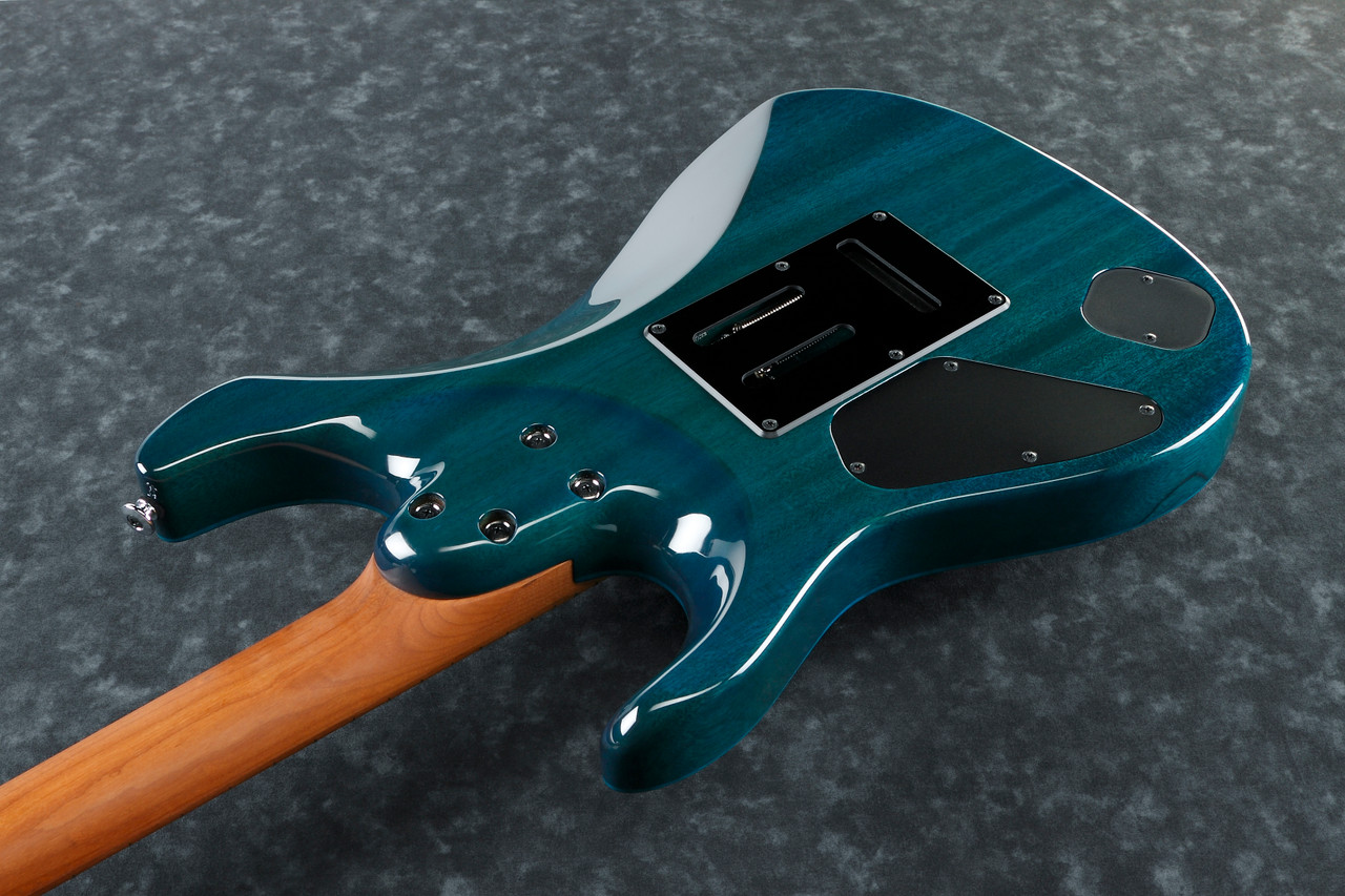 Ibanez Martin Miller Signature 6 String Electric Guitar w/Case - Transparent Aqua Blue (MM1TAB)