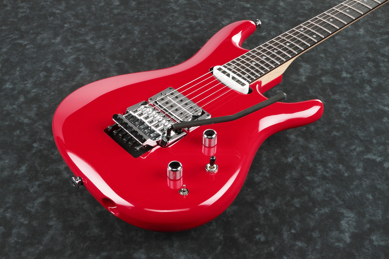 Ibanez Joe Satriani Signature 6 String Electric Guitar w/Case - Muscle Car Red (JS2480MCR)
