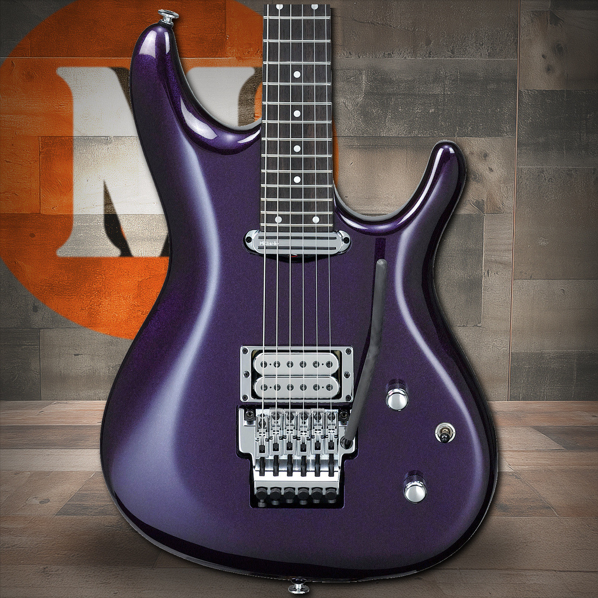 Ibanez Joe Satriani Signature 6 String Electric Guitar w/Case - Muscle Car Purple (JS2450MCP)