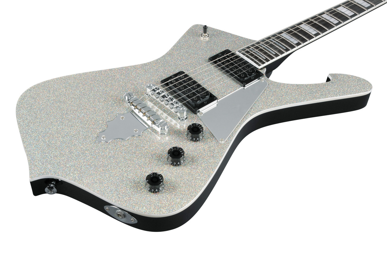 Ibanez Paul Stanley Signature 6 String Electric Guitar  - Silver Sparkle (PS60SSL)