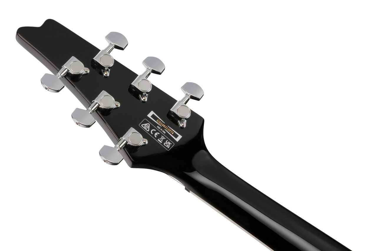 Ibanez Paul Stanley Signature 6 String Electric Guitar (22.2" scale) - Black (PSM10BK)